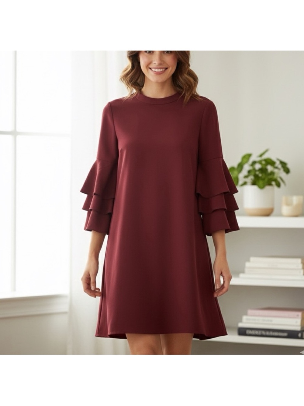 Laundry by Shell & Segal Ruffle sleeves dress
